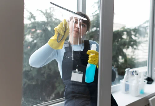 Nettoyage de vitres intérieures et extérieures à la Romaine